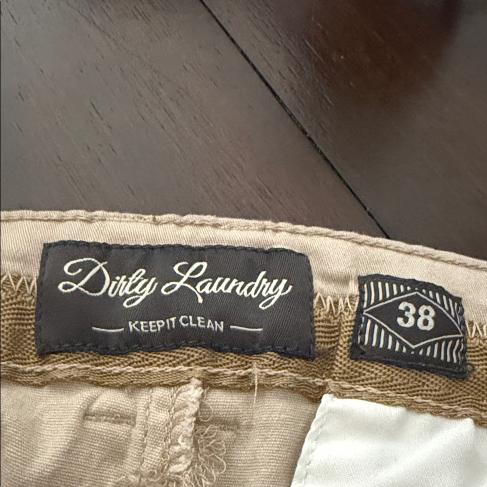 Palm Tree Embroidered Tan Men Shorts - Picture 3 of 5